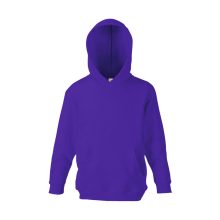 Gyerek Pulóver Kapucnis Hosszú ujjú Fruit of the Loom Classic Hooded Sweat Kids   Lila   urespo
