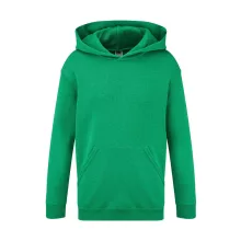 Gyerek kapucnis hosszú ujjú pulóver Fruit of the Loom Kids' Classic Hooded Sweat 116 (5-6), Ret