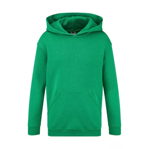 Gyerek kapucnis hosszú ujjú pulóver Fruit of the Loom Kids' Classic Hooded Sweat 140 (9-11), Re