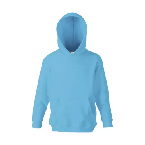 Gyerek Pulóver Kapucnis Hosszú ujjú Fruit of the Loom Classic Hooded Sweat Kids   Kelly zöld