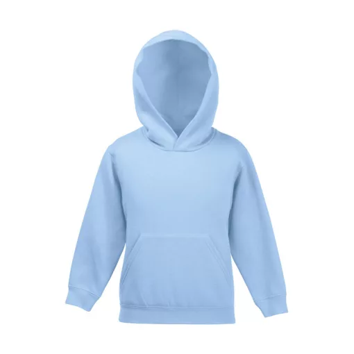 Gyerek Pulóver Kapucnis Hosszú ujjú Fruit of the Loom Classic Hooded Sweat Kids   Kelly zöld