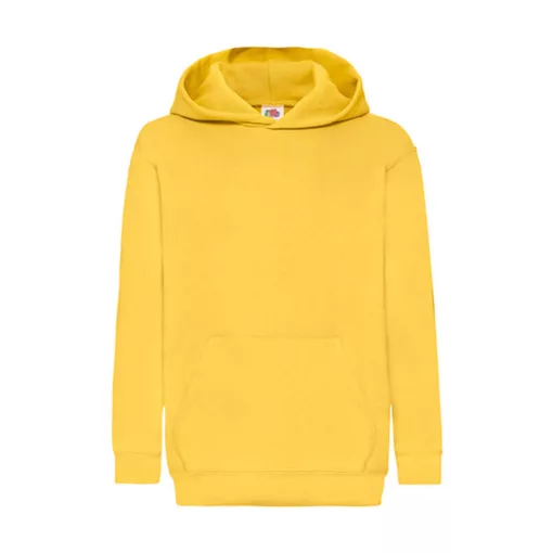 Gyerek Pulóver Kapucnis Hosszú ujjú Fruit of the Loom Classic Hooded Sweat Kids   Napraforgó sá