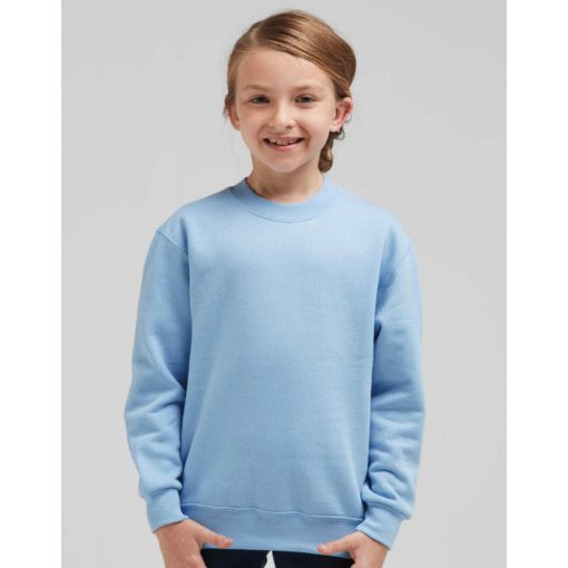Gyerek hosszú ujjú pulóver SG Kids' Crew Sweat 140 (9-10/XL), Ég kék