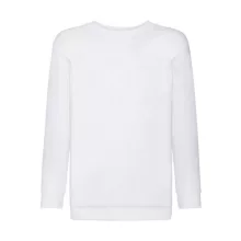 Gyerek Pulóver  Hosszú ujjú Fruit of the Loom Classic Set-In Sweat Kids   Fehér   urespolo.hu
