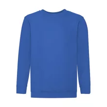 Gyerek Pulóver  Hosszú ujjú Fruit of the Loom Classic Set-In Sweat Kids   Király kék   urespolo