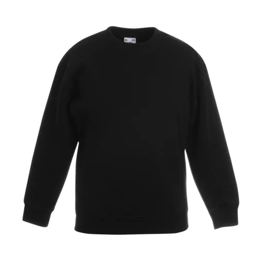 Gyerek Pulóver  Hosszú ujjú Fruit of the Loom Classic Set-In Sweat Kids   Király kék   urespolo