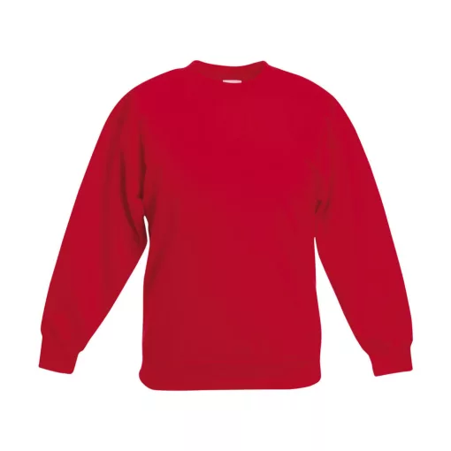 Gyerek Pulóver  Hosszú ujjú Fruit of the Loom Classic Set-In Sweat Kids   Király kék   urespolo