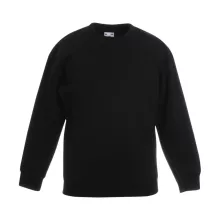 Gyerek Pulóver  Hosszú ujjú Fruit of the Loom Classic Set-In Sweat Kids   Burgundi vörös   ures