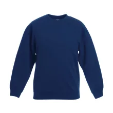 Gyerek Pulóver  Hosszú ujjú Fruit of the Loom Classic Set-In Sweat Kids   Burgundi vörös   ures