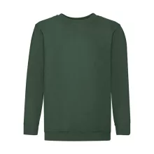 Gyerek Pulóver  Hosszú ujjú Fruit of the Loom Classic Set-In Sweat Kids   Sötétzöld   urespolo.
