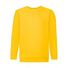 Gyerek Pulóver  Hosszú ujjú Fruit of the Loom Classic Set-In Sweat Kids   Napraforgó sárga   ur