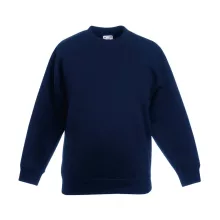 Gyerek Pulóver  Hosszú ujjú Fruit of the Loom Classic Set-In Sweat Kids   Napraforgó sárga   ur