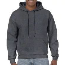 Uniszex Pulóver Kapucnis Hosszú ujjú Gildan Heavy Blend Hooded Sweat   Fekete   urespolo.hu
