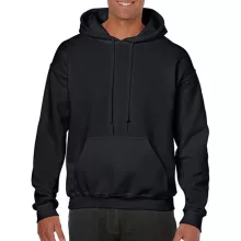 Uniszex Pulóver Kapucnis Hosszú ujjú Gildan Heavy Blend Hooded Sweat   Fekete   urespolo.hu