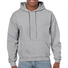 Uniszex Pulóver Kapucnis Hosszú ujjú Gildan Heavy Blend Hooded Sweat   Sportszürke   urespolo.