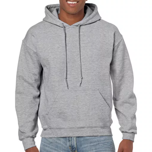 Uniszex Pulóver Kapucnis Hosszú ujjú Gildan Heavy Blend Hooded Sweat   Sportszürke   urespolo.