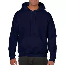 Uniszex Pulóver Kapucnis Hosszú ujjú Gildan Heavy Blend Hooded Sweat   Sötétkék (navy)   uresp