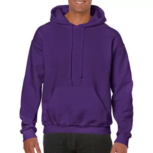 Uniszex Pulóver Kapucnis Hosszú ujjú Gildan Heavy Blend Hooded Sweat   Lila   urespolo.hu