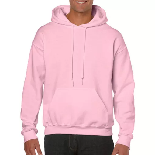 Uniszex Pulóver Kapucnis Hosszú ujjú Gildan Heavy Blend Hooded Sweat   Világos rózsaszín (pink