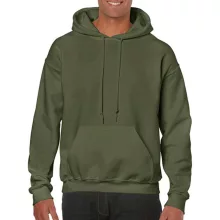 Uniszex Pulóver Kapucnis Hosszú ujjú Gildan Heavy Blend Hooded Sweat   Katonai zöld   urespolo