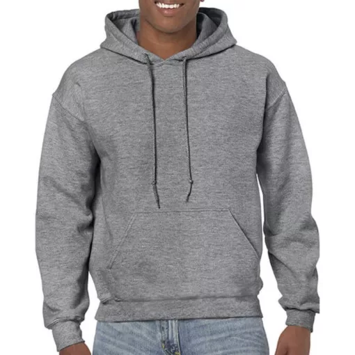 Uniszex Pulóver Kapucnis Hosszú ujjú Gildan Heavy Blend Hooded Sweat   Safety zöld   urespolo.