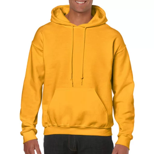 Uniszex Pulóver Kapucnis Hosszú ujjú Gildan Heavy Blend Hooded Sweat   Aranysárga   urespolo.h