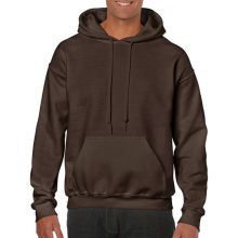Uniszex Pulóver Kapucnis Hosszú ujjú Gildan Heavy Blend Hooded Sweat   Sötét csokoládébarna