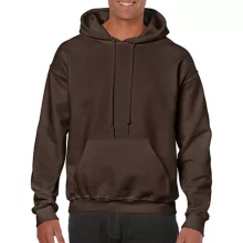 Uniszex Pulóver Kapucnis Hosszú ujjú Gildan Heavy Blend Hooded Sweat   Sötét csokoládébarna