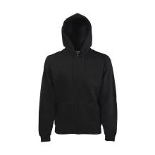 Férfi Pulóver Kapucnis Hosszú ujjú Fruit of the Loom Classic Hooded Sweat Jacket   Fehér   ures