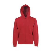 Férfi Pulóver Kapucnis Hosszú ujjú Fruit of the Loom Classic Hooded Sweat Jacket   Fehér   ures