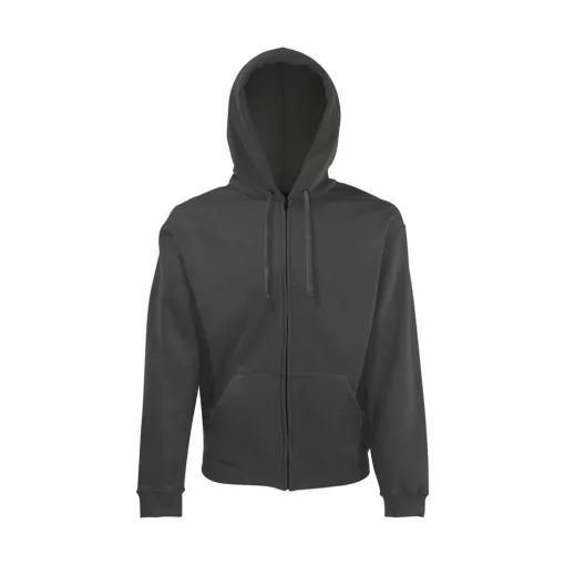 Férfi Pulóver Kapucnis Hosszú ujjú Fruit of the Loom Classic Hooded Sweat Jacket   Piros   ures