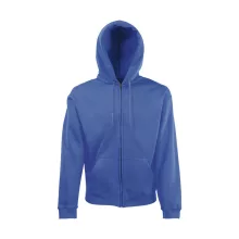 Férfi Pulóver Kapucnis Hosszú ujjú Fruit of the Loom Classic Hooded Sweat Jacket   Piros   ures