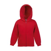 Gyerek Pulóver Kapucnis Hosszú ujjú Fruit of the Loom Premium Kids Hooded Sweat Jacket   Fekete