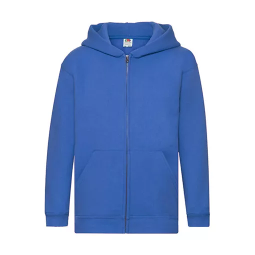 Gyerek Pulóver Kapucnis Hosszú ujjú Fruit of the Loom Premium Kids Hooded Sweat Jacket   Király