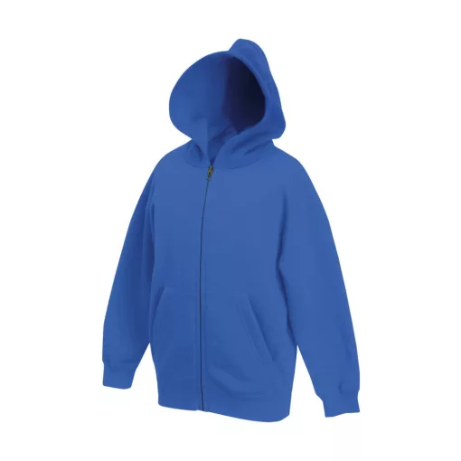 Gyerek Pulóver Kapucnis Hosszú ujjú Fruit of the Loom Premium Kids Hooded Sweat Jacket   Király