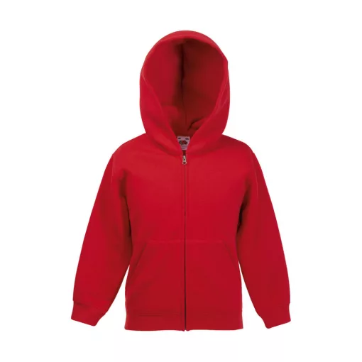 Gyerek Pulóver Kapucnis Hosszú ujjú Fruit of the Loom Classic Hooded Sweat Jacket Kids   Fekete