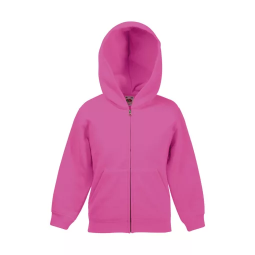 Gyerek Pulóver Kapucnis Hosszú ujjú Fruit of the Loom Classic Hooded Sweat Jacket Kids   Fekete