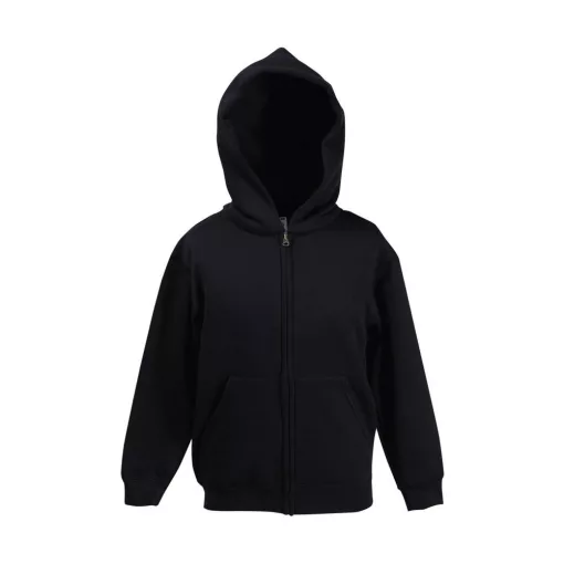 Gyerek Pulóver Kapucnis Hosszú ujjú Fruit of the Loom Classic Hooded Sweat Jacket Kids   Mély s