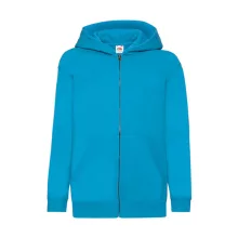 Gyerek Pulóver Kapucnis Hosszú ujjú Fruit of the Loom Classic Hooded Sweat Jacket Kids   Azur k