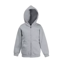 Gyerek Pulóver Kapucnis Hosszú ujjú Fruit of the Loom Classic Hooded Sweat Jacket Kids   Azur k
