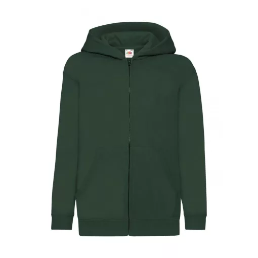 Gyerek kapucnis hosszú ujjú pulóver Fruit of the Loom Kids' Classic Hooded Sweat Jacket 152 (12