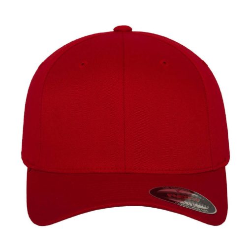 Uniszex  Sapka Flexfit Fitted Baseball Cap -S/M, Piros