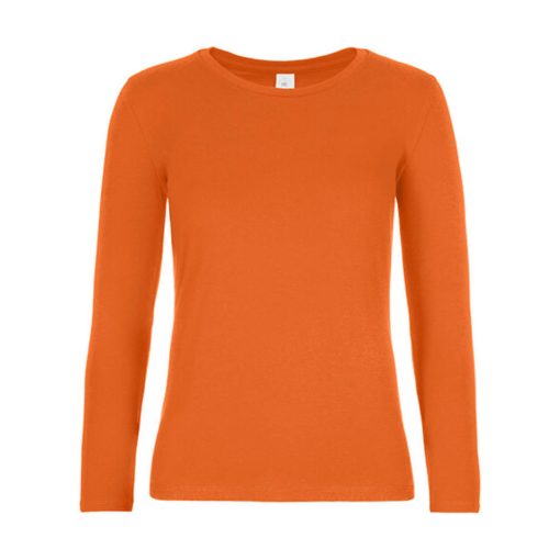 Női hosszú ujjú póló B&C #E190 LSL /women -XS, Városi narancssárga