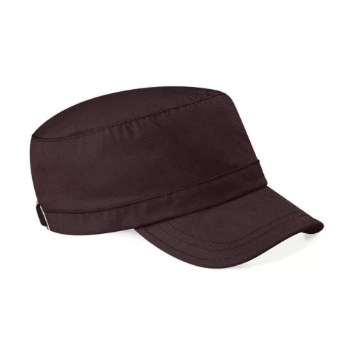 Uniszex sapka Beechfield Army Cap - One Size, Csokoládébarna
