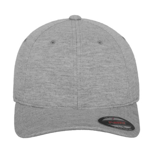 Uniszex  Sapka Flexfit Double Jersey Cap -L/XL, Heather szürke