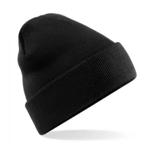 Uniszex téli sapka Beechfield Original Cuffed Beanie Egy méret, Fekete