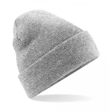 Uniszex téli sapka Beechfield Original Cuffed Beanie Egy méret, Heather szürke