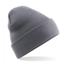 Uniszex téli sapka Beechfield Original Cuffed Beanie Egy méret, Grafitszürke