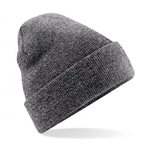 Uniszex téli sapka Beechfield Original Cuffed Beanie Egy méret, Antik szürke