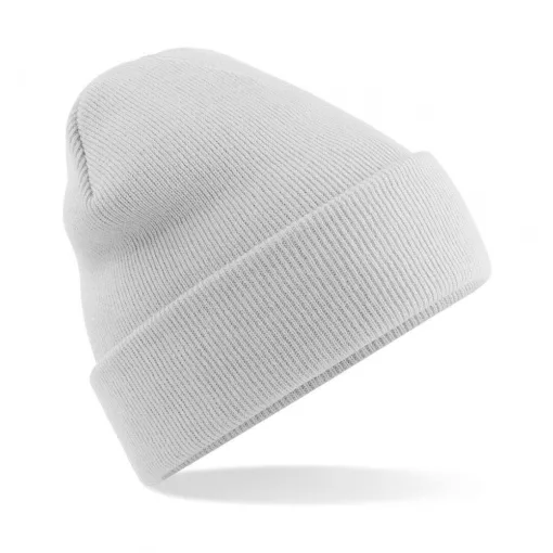 Uniszex téli sapka Beechfield Original Cuffed Beanie Egy méret, Világos Szürke